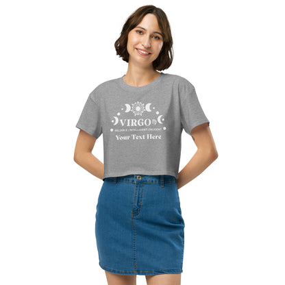 Virgo Zodiac Sign Attributes Women’s crop top