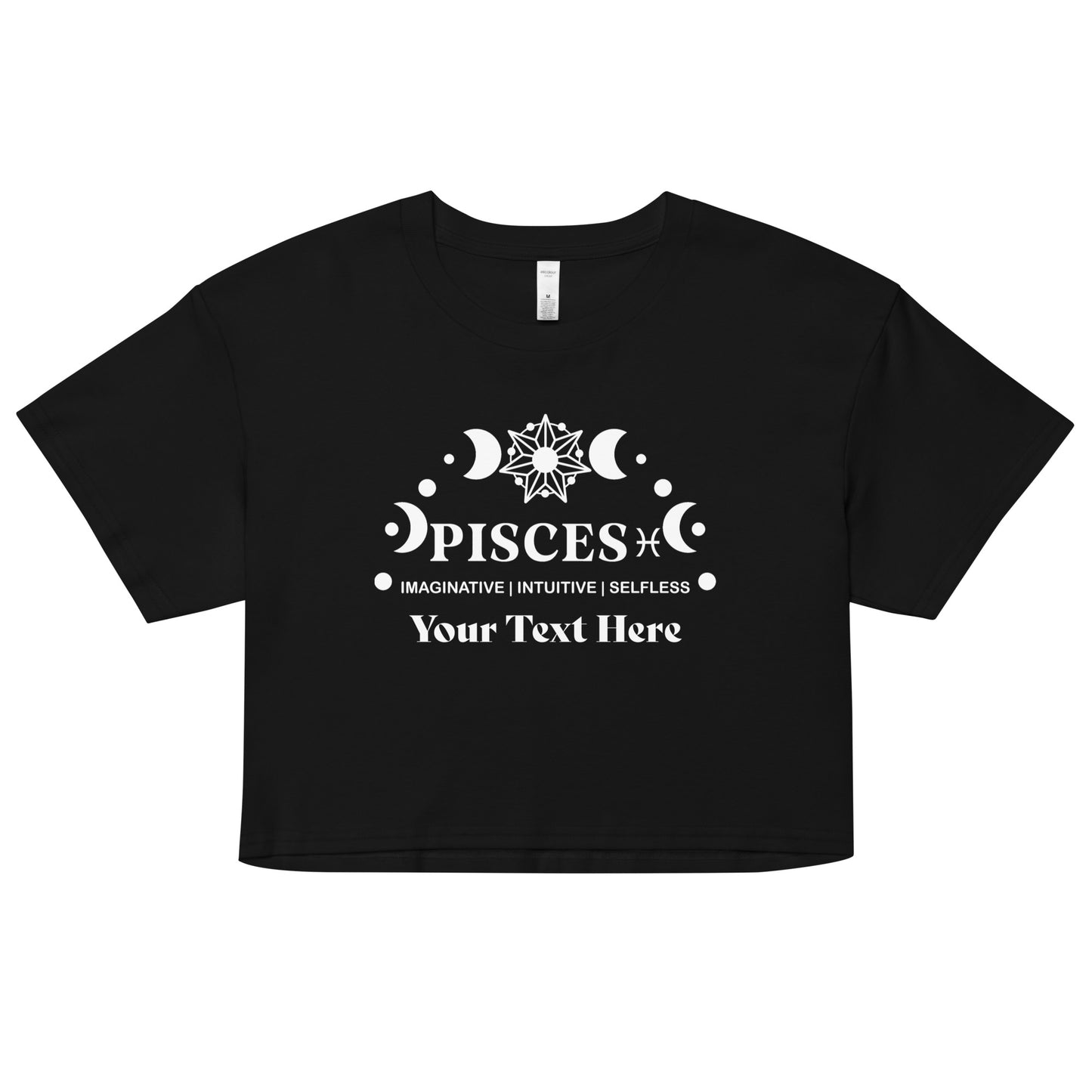 Pisces Zodiac Sign Attributes Women’s crop top